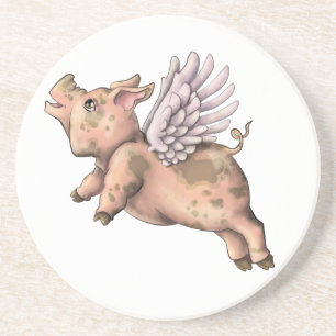 Varkens Fly Zandsteen Onderzetter