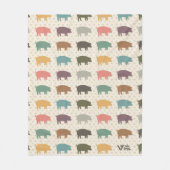 Varkens Geschenk Deken Vintage Varkensliefhebber W (Voorkant)