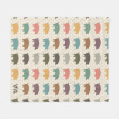 Varkens Geschenk Deken Vintage Varkensliefhebber W (Voorkant (Horizontaal))
