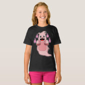 Varkens Halloween Geest T-shirt (Voorkant volledig)