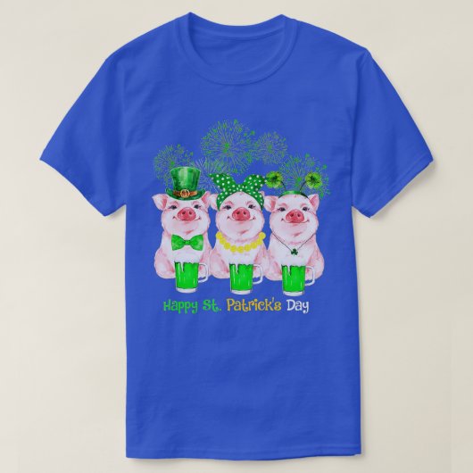 Varkens Happy St Patricks Day Family Farmer Farmin T-shirt (Design voorkant)