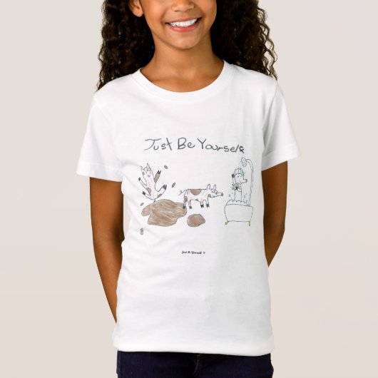 "Varkens hebben ook karakter! T-shirt (Voorkant)