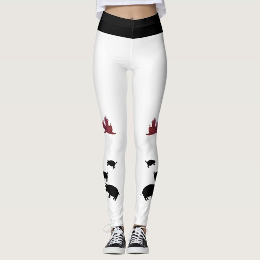 Varkens hebben zielen leggings (Voorkant)