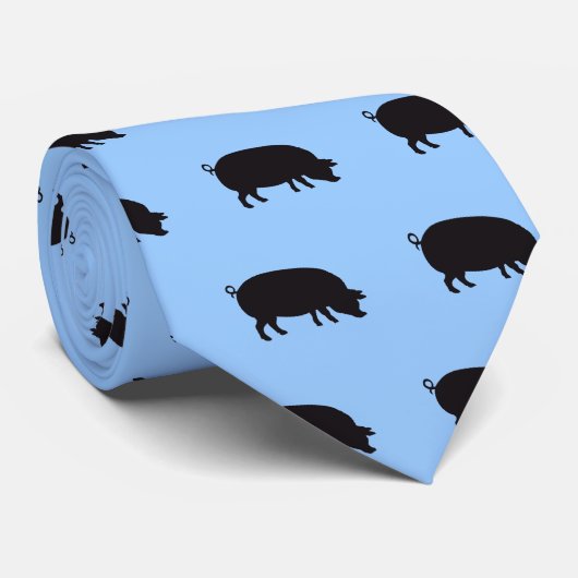 Varkens  hout stropdas (Opgerold)