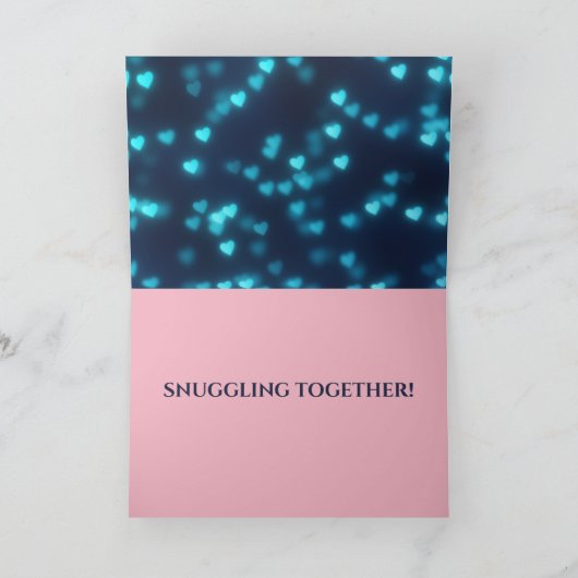 Varkens in Blanket Moon Night Love Natuur Romantis Kaart (Binnen)