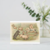 Varkens in Briefkaart (Staand voorkant)