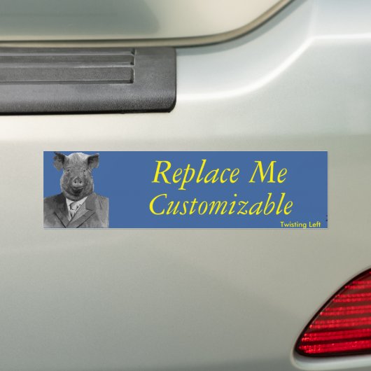 Varkens in business Suit  Bumpersticker (Op auto)