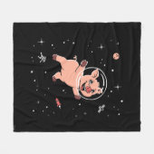 Varkens in de ruimte fleece deken (Voorkant (Horizontaal))