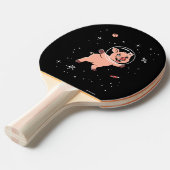 Varkens in de ruimte tafeltennisbatje (Voorkant Gekanteld)