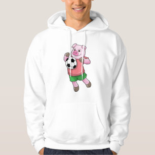 Varkens in de sport hoodie