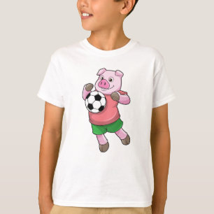 Varkens in de sport t-shirt