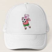 Varkens in de sport trucker pet (Voorkant)
