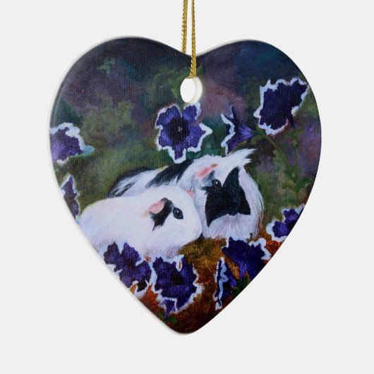 Varkens in de tuin keramisch ornament (Rechts)