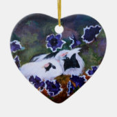 Varkens in de tuin keramisch ornament (Voorkant)