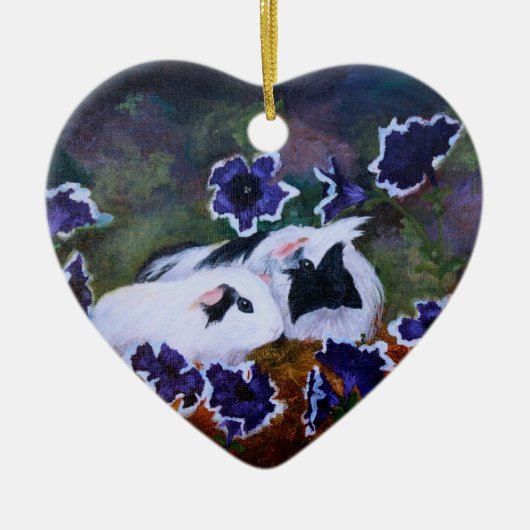 Varkens in de tuin keramisch ornament (Voorkant)