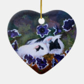 Varkens in de tuin keramisch ornament (Achterkant)