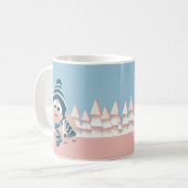 Varkens in de winter koffiemok (Voorkant links)