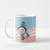Varkens in de winter koffiemok (Links)