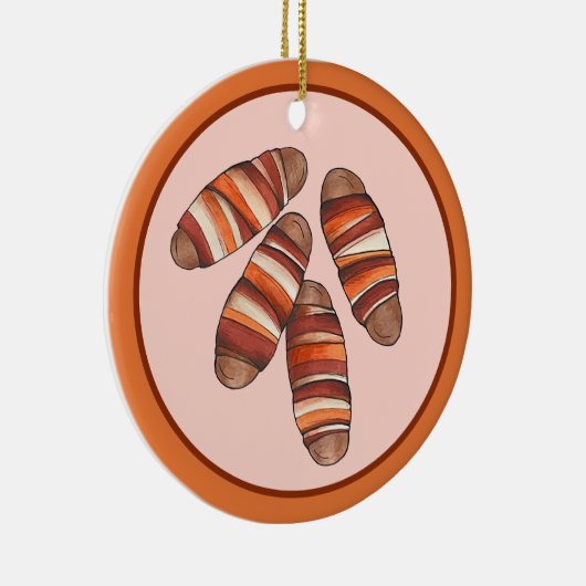 Varkens in Dekens Bacon Worst UK Brits Eten Keramisch Ornament (Rechts)
