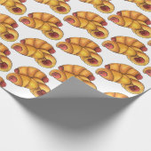 Varkens in een Blanket Crescent Roll Hot Dog Junk  Cadeaupapier (Hoek)