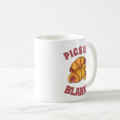 Varkens in een Blanket Crescent Roll Hot Dog Junk Koffiemok (Voorkant rechts)