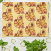 Varkens in een Blanket Crescent Roll Hot Dog Junk  Theedoek (Gevouwen)