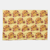 Varkens in een Blanket Crescent Roll Hot Dog Junk  Theedoek (Horizontaal)