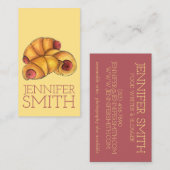 Varkens in een Blanket Crescent Roll Hot Dog Junk  Visitekaartje (Voorkant / Achterkant)