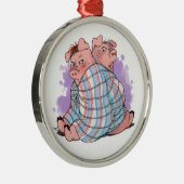 Varkens in een Blanket Ornament (Rechts)