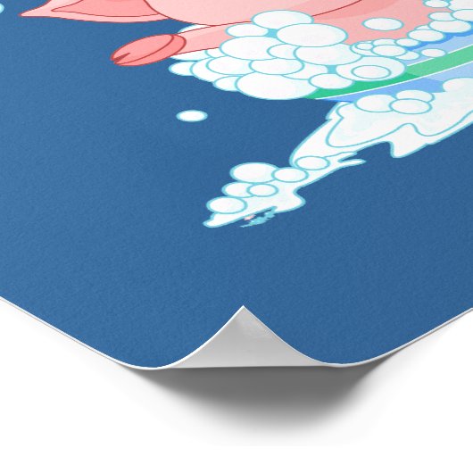 Varkens in een buisje Poster (Hoek)