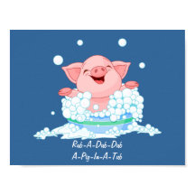 Varkens in een buisje Poster