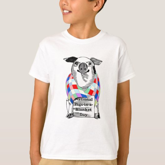 Varkens-in-een-deken-dag T-shirt (Voorkant)