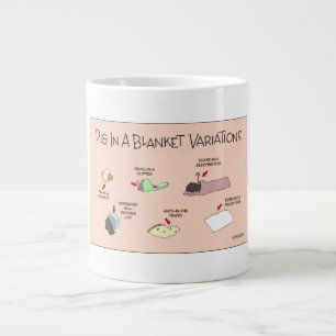 Varkens in een deken grote koffiekop