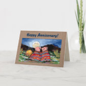 Varkens in een deken Personaliseerbare Jubilea Kaa Kaart (Voorkant)