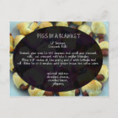 Varkens in een dekens recept briefkaart (Voorkant)