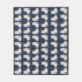 Varkens in een knuppel fleece deken (Voorkant)