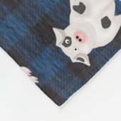 Varkens in een knuppel fleece deken (Hoek)