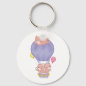 Varkens in een luchtballon sleutelhanger (Voorkant)