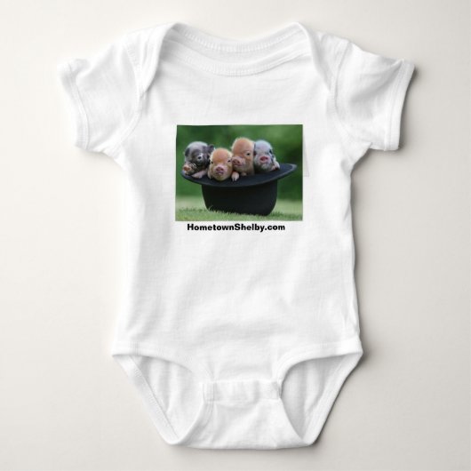 Varkens in een Petten Baby bodysuit (Voorkant)