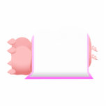 Varkens in een roze mandje fotobeeldje ornament<br><div class="desc">Dit ontwerp is een vectorillustratie van twee schattige varkens die onder een deken slapen. Dit schattige varken werd oorspronkelijk getekend door Mydeas in 2007. Dit schattige varken is een kind-vriendelijk ontwerp waar elk kind zeker van zal houden en dat een groot geschenk zou zijn voor elk varkensliefhebber of boerderij dierenvriend....</div>