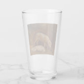 Varkens in een Stable (Animal Art) Glas (Achterkant)