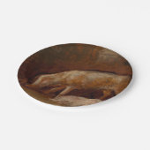 Varkens in een Stable (Animal Art) Papieren Bordje (Gekanteld)