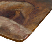 Varkens in een Stable (Animal Art) Snijplank (Hoek)