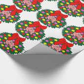 Varkens in kerstmis cadeaupapier (Hoek)