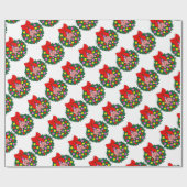 Varkens in kerstmis cadeaupapier (Vlak)