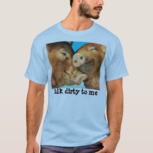 Varkens in liefde t-shirt (Voorkant)