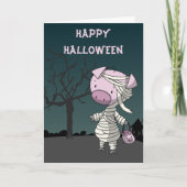 Varkens in mijn kostuum leuke grappige Halloween K Kaart (Voorkant)