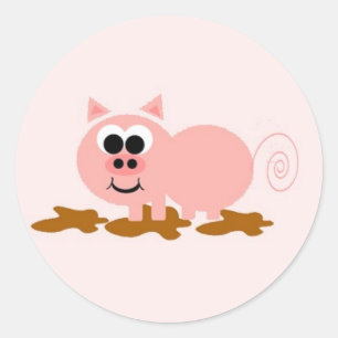 Varkens in Mud Sticker