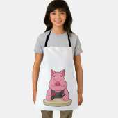 Varkens in Poker met pokerkaarten Schort (Insitu)