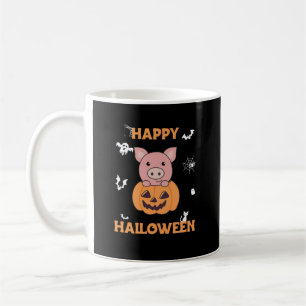Varkens in pomkin Sweet Pigs Happy Halloween Koffiemok